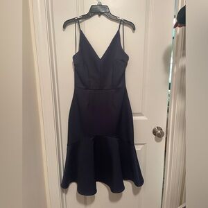 Cooper St Navy Peplum Sheath Cocktail Dress